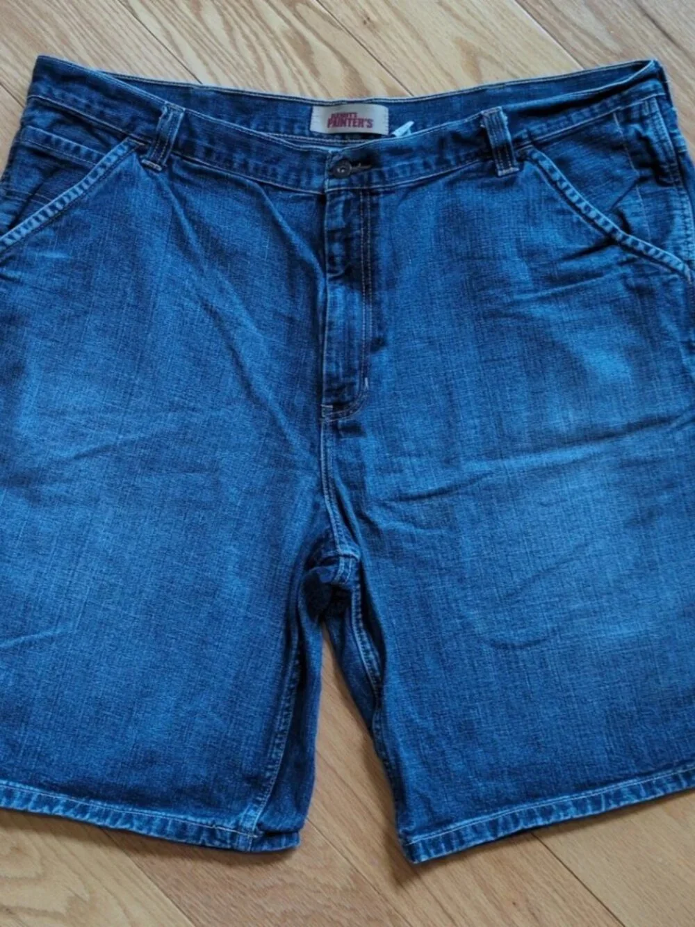 VTG Old Navy Painters Jean Shorts Mens 44 Carpenter Baggy Loose Fit Denim Jorts